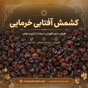 کشمش آفتابی خرمایی